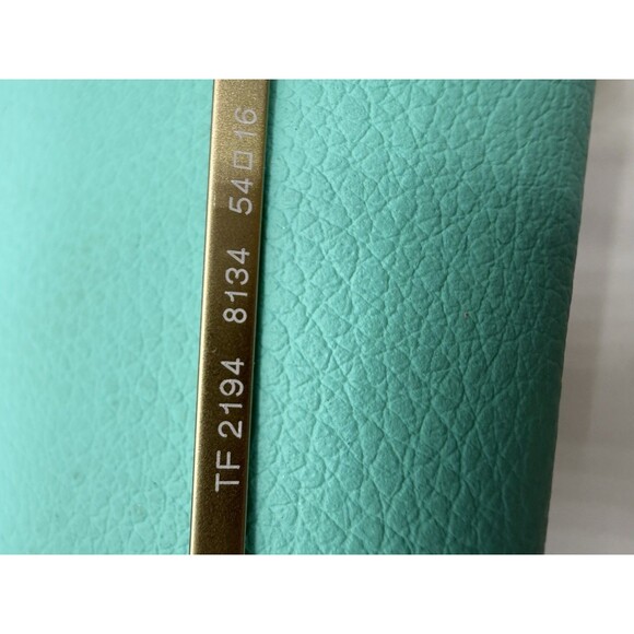 Tiffany & Co. Reading Glasses TF 2194 8134 54-16 Black Blue & Gold Frame & Case - Picture 10 of 15